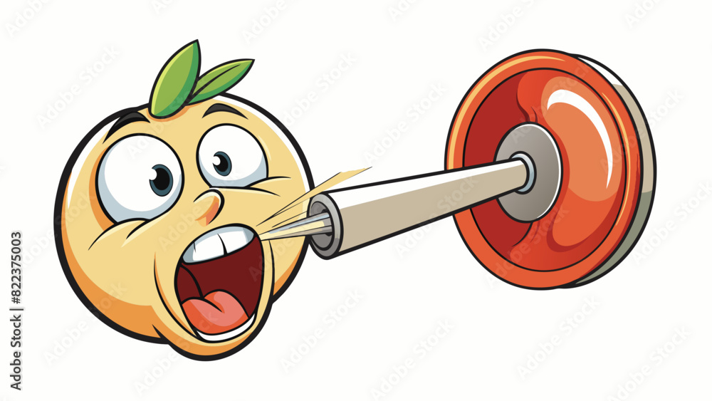 Poster A clear crisp voice that s through the noise with precision and authority like the sound of a sharp knife slicing through a ripe apple.. Cartoon Vector