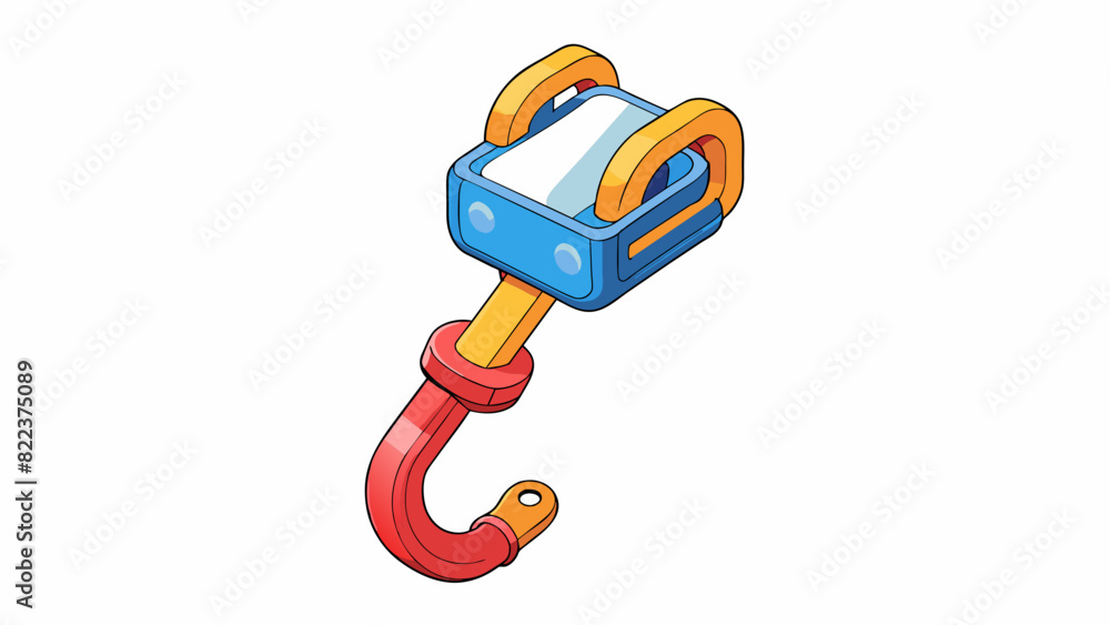 Poster a colorful plastic hook with a flexible adjustable arm designed to hold a smartphone or tablet in pl