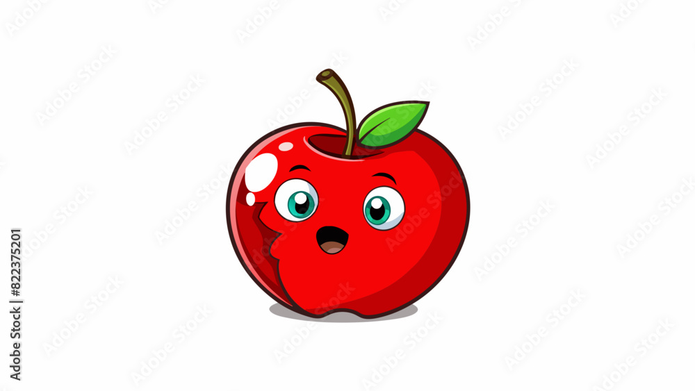 Poster a dark spot on a bright red apple evidence of a small bite taken by a critter. the imperfect mark ad
