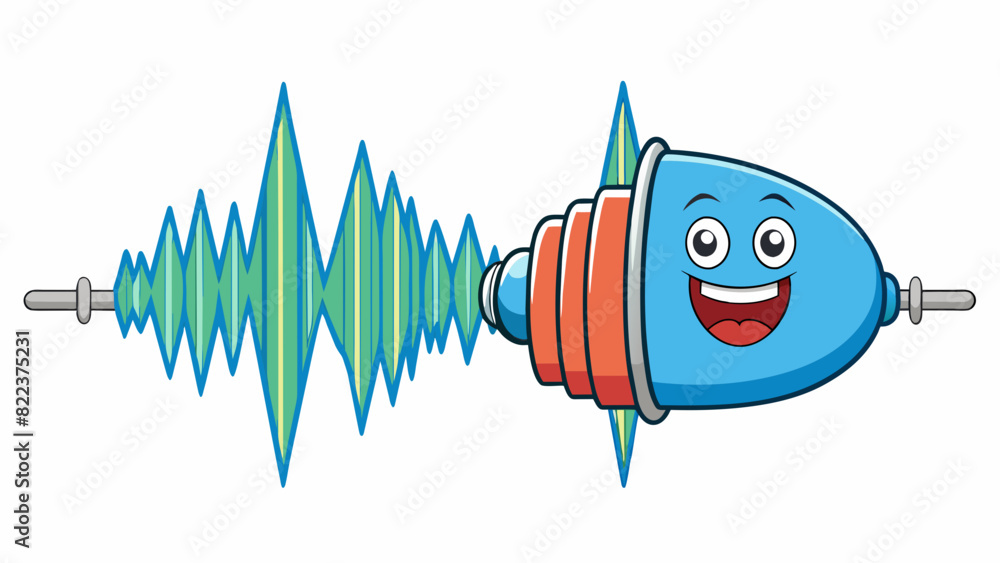 Poster A deep rich voice that fills the room with its resonance and commands attention like the rumble of thunder in the distance.. Cartoon Vector