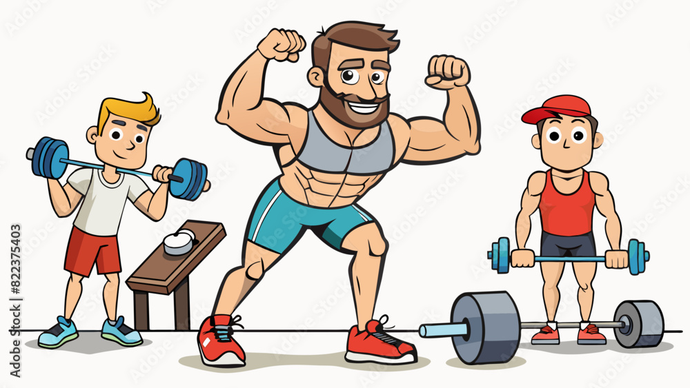 Poster a fitness plan for a beginner the plan includes a variety of exercises for different muscle groups s