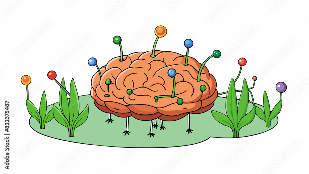 Poster a garden the brain is often described as a garden with the neurons representing the plants and the s