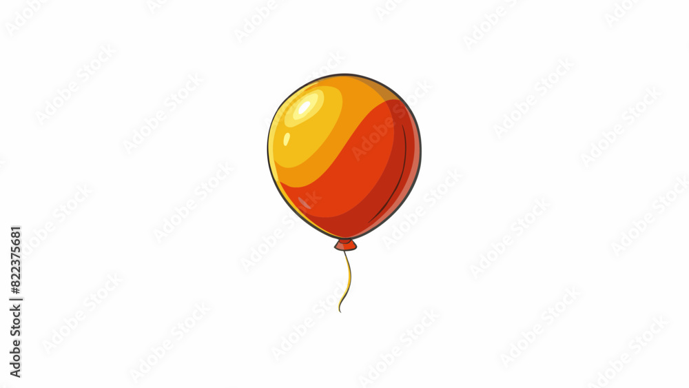 Aufkleber a helium balloon rises into the air floating effortlessly due to the gas lower density compared to a