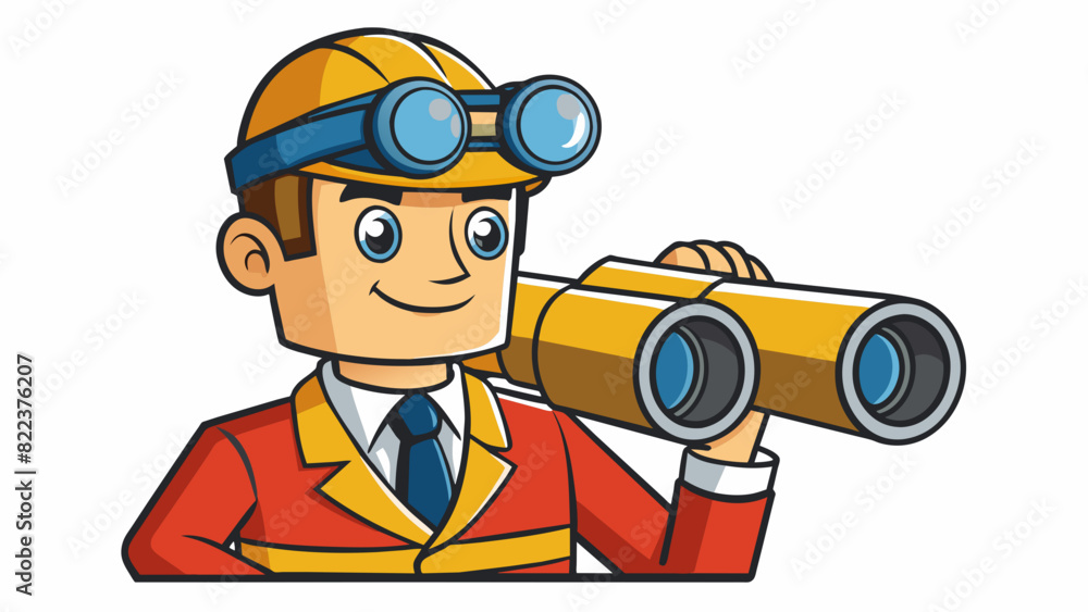 Poster an attentive staff member is like a pair of binoculars constantly scanning their environment for any