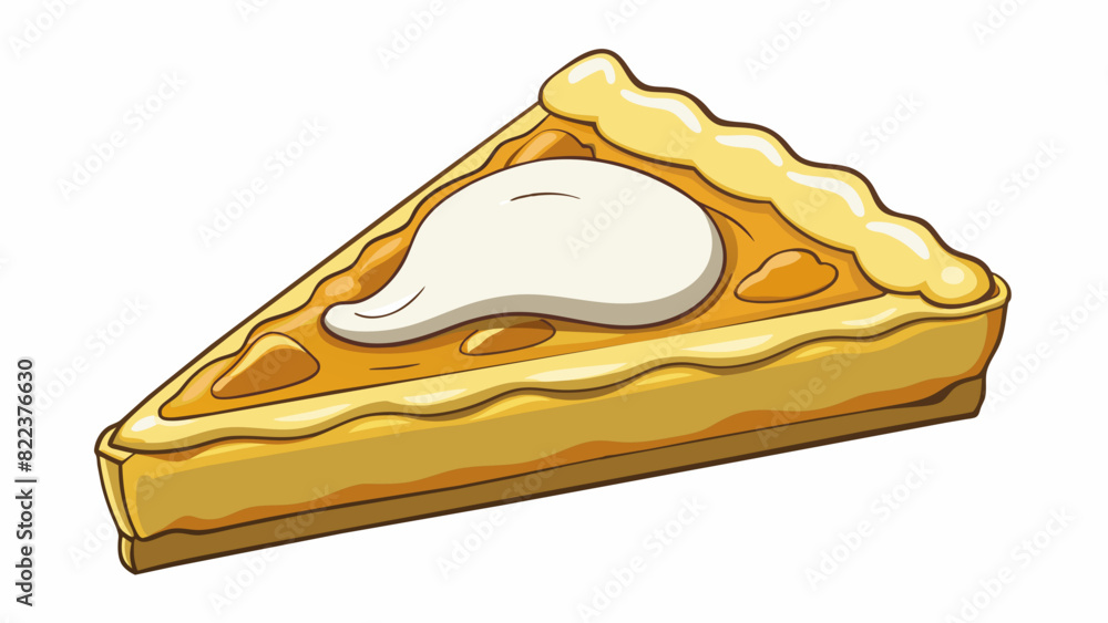 Poster a quarter of a pie is a triangularshaped slice of delicious dessert. the crust is buttery and crumbl