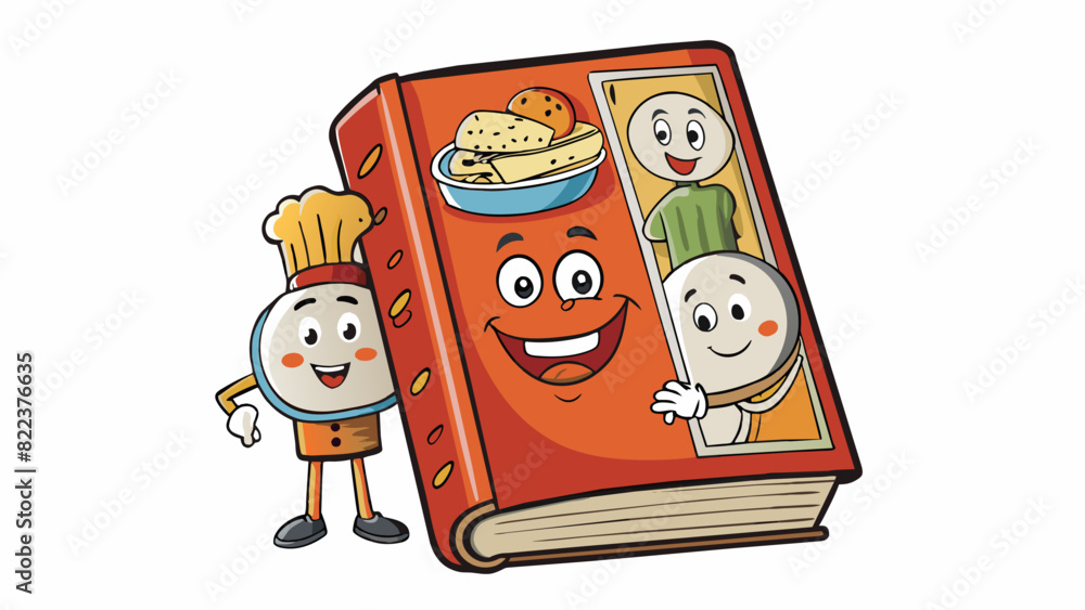 Poster a recipe book filled with handwritten family recipes representing the shared knowledge and tradition