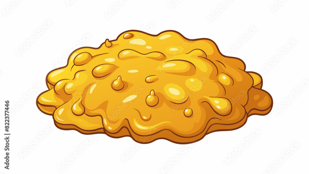 Poster A sticky viscous substance This substance is thick and gooey in texture. It has a high adhesive strength and tends to cling to surfaces. It is often. Cartoon Vector