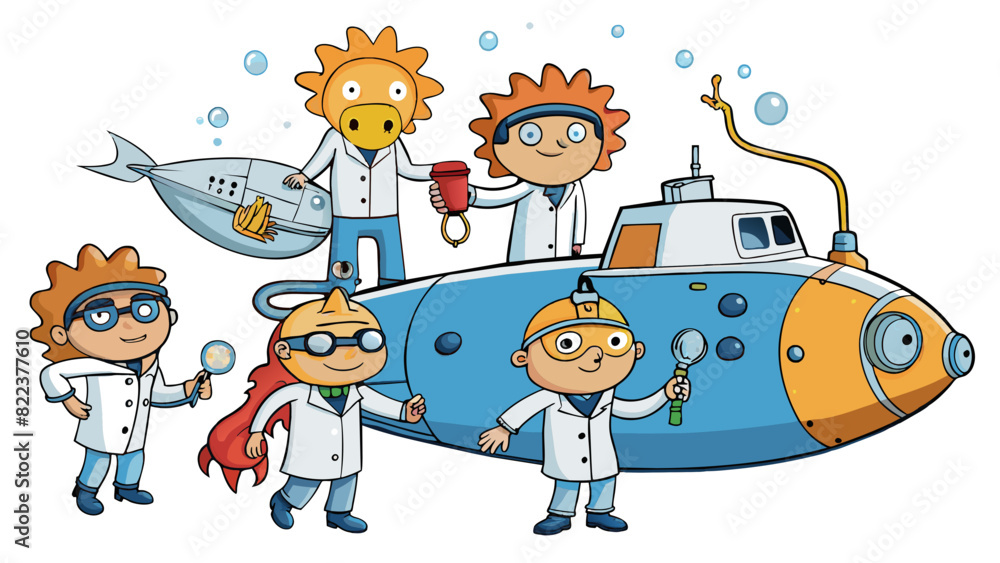 Poster a team of scientists embark on a mission to find a new species of deepsea creatures. they use specia