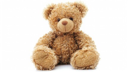 Obraz premium Cute teddy bear isolated on white background. generative ai