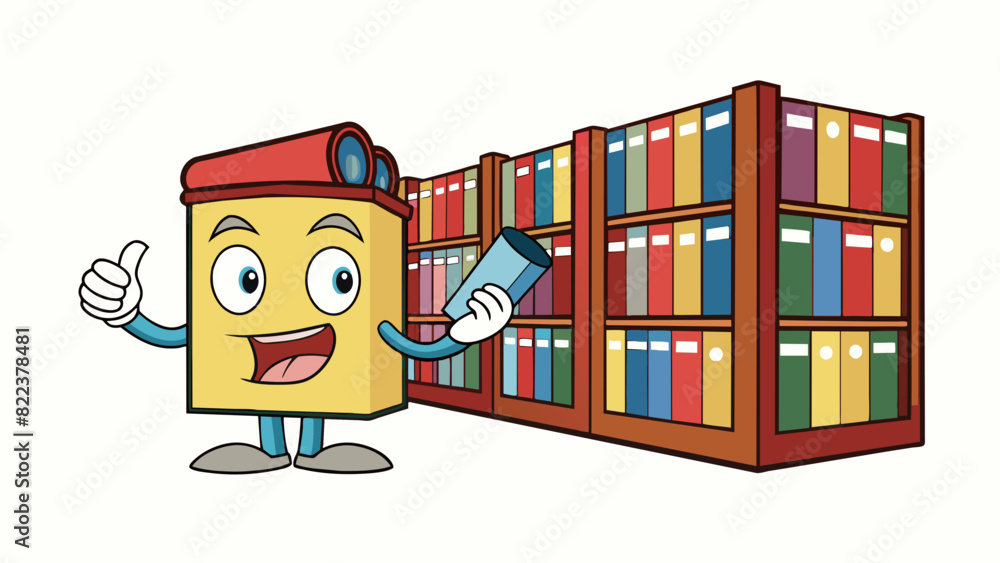 Aufkleber In the library there was a strict rule to keep noise level to a whisper. This allowed for a quiet and peaceful atmosphere for studying and reading.. Cartoon Vector