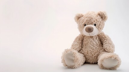 Obraz premium Cute teddy bear isolated on white background. generative ai