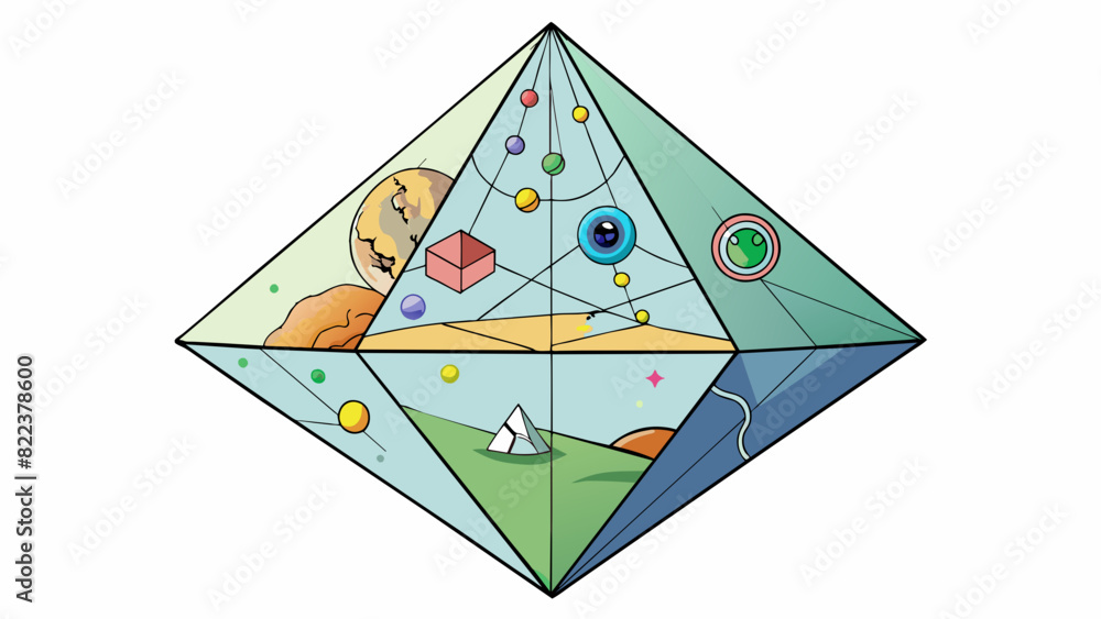 Poster our mind is like a prism reflecting and refracting different perspectives and interpretations of the