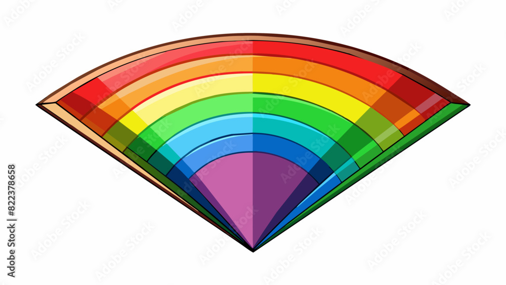 Poster prismatic and colorful a material that refracts light creating beautiful rainbows and vibrant colors