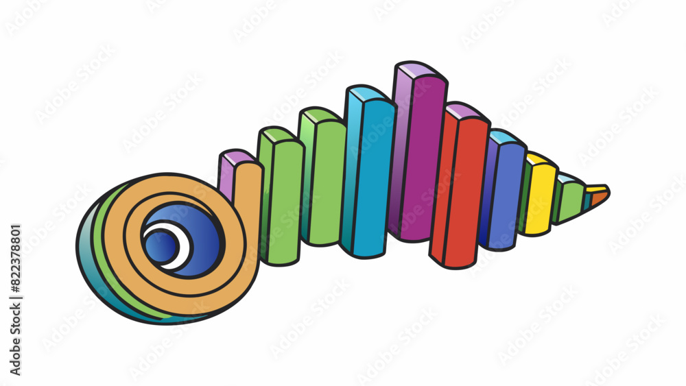 Poster the bands logo is a spiral of colorful soundwaves representing their eclectic and diverse musical st