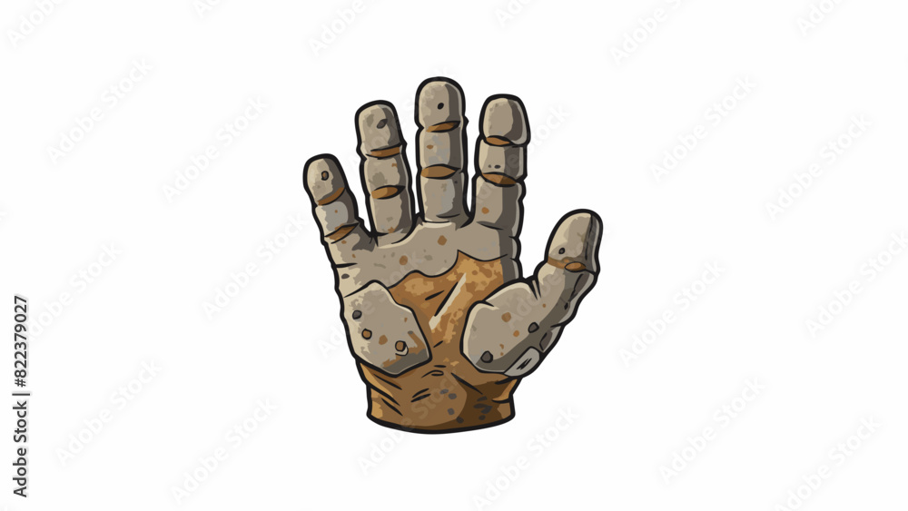 Poster the hand was weathered and rough with calluses covering the palm and fingers from years of hard manu
