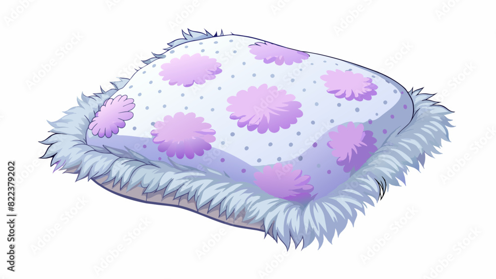 Aufkleber the pillow was fluffy and soft with a floral patterned fabric cover and a faint hint of lavender sce