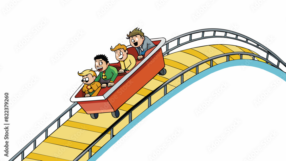 Poster the rollercoaster accelerated quickly shooting up the steep incline and giving riders a thrilling se