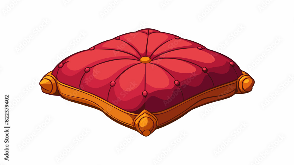 Poster The Velvet Pillow This name represents a soft and luxurious object typically found on couches or beds. It has a smooth and plush texture with a deep. Cartoon Vector