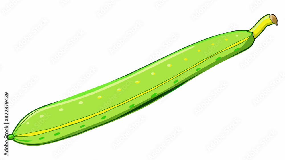 Poster this fruit is long and slender with a vibrant green skin that is slightly bumpy to touch. as you pee