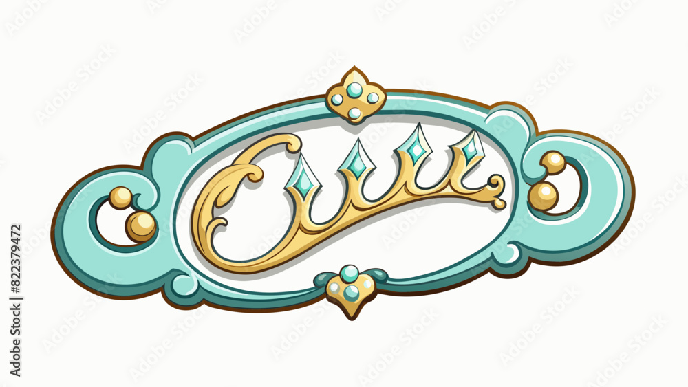 Poster This word is small and delicate with dainty features and a delicate frame. It is often decorated with intricate designs and sparkling jewels a symbol. Cartoon Vector
