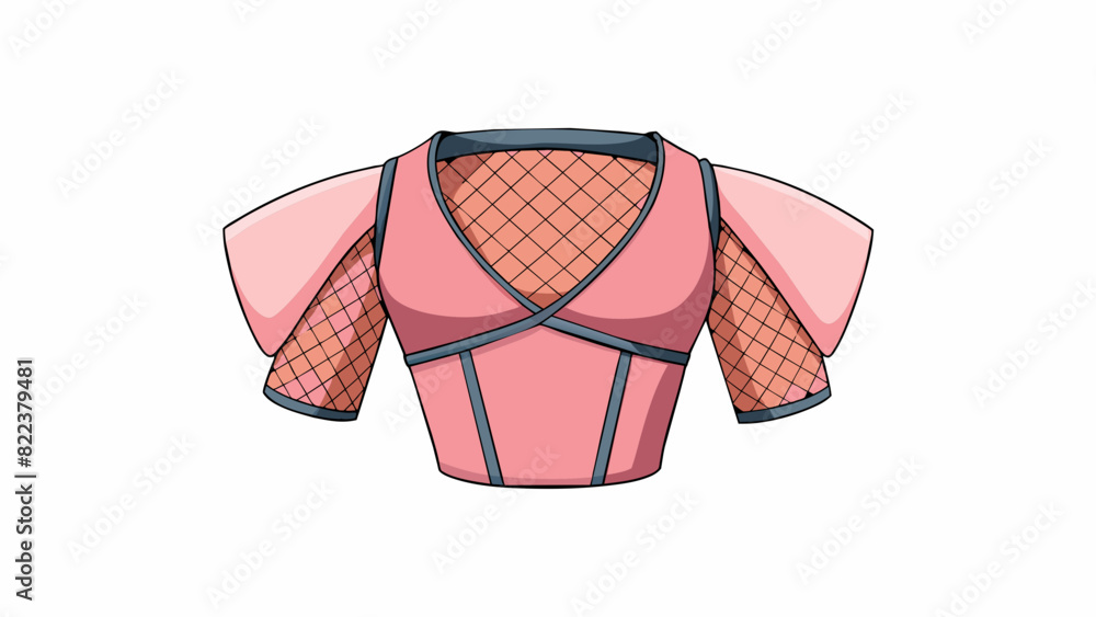 Poster this unique top has a daring design with a mesh panel across the chest and sleeves. the rest of the 