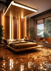 luxury hotel room interior 