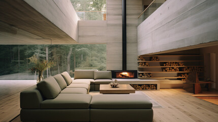 Modern living room interior