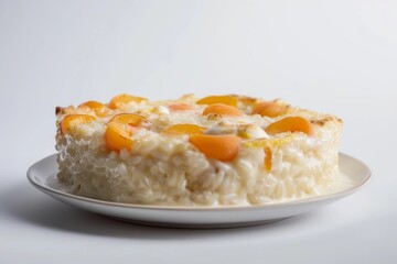 Creamy Apricot Rice Pudding with Vanilla and Lemon Zest