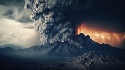 Natural disaster. Eruption.