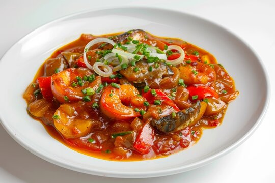 Vibrant Asaro Stew with Dried Herring and Red Bell Peppers