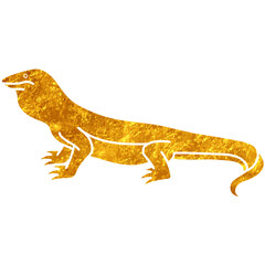 Fototapeta premium Komodo dragon animal reptile icon