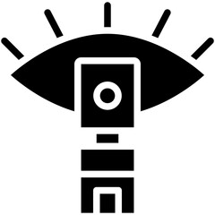 ophthalmoscope solid icon