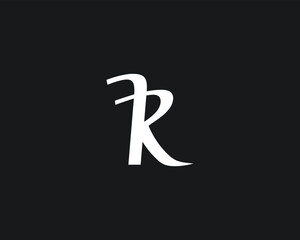 Creative Letter FR or RF Logo Design template