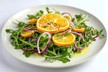 Delectable Arugula and Orange Salad with Lemon Vinaigrette Drizzle
