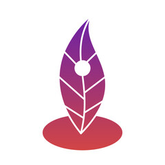 Leaf Point Gradient Flat