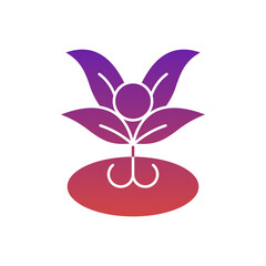 Plant Point Gradient Flat