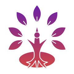 Plant Point Gradient Flat