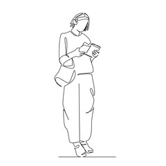girl reading a magazine with headphones