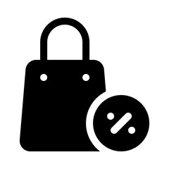 discount glyph icon