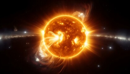 太陽フレアのイメージ画像