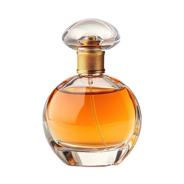 Perfume bottle on white background,png