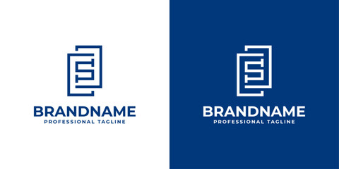 Letters ES Monogram Logo, suitable for any business with ES or SE initials