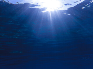 ray underwater, light, sunlight, sea, blue water, ocean, sun, surface, background, sun light, deep,...
