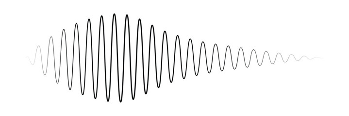 Sound waves design template. Set of podcast sound waves design. Vector Illustration