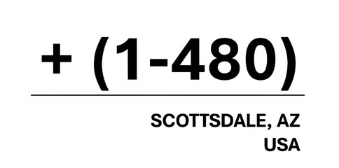 Area Code for SCOTTSDALE (1-480)