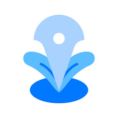 Plant Point Blue Flat