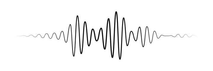 Sound waves design template. Set of podcast sound waves design. Vector Illustration