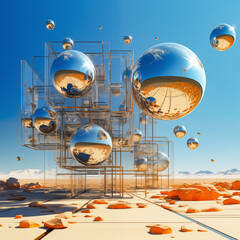 メタルボールの都市空間イメージ