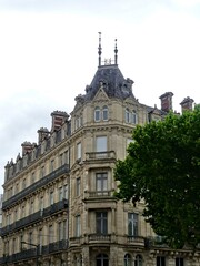 Montpellier May 2024: Visit the magnificent city of Montpellier in Occitanie. Street photos - View of the narrow streets