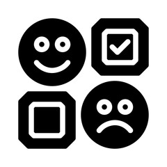 feedback glyph icon